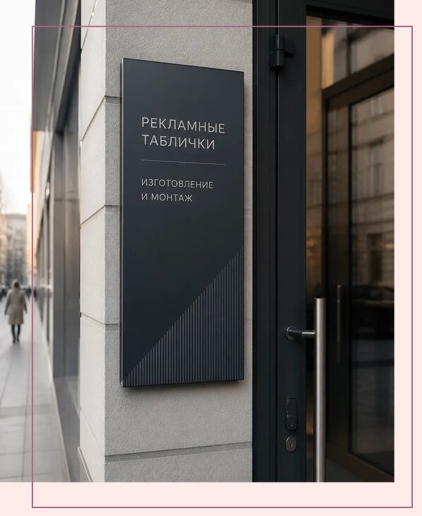 Рекламные таблички в Киржаче по цене от 4640 р. | Аванза-Крж