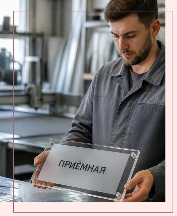 Таблички из оргстекла на заказ в Киржаче от 4021 р. | Аванза-Крж